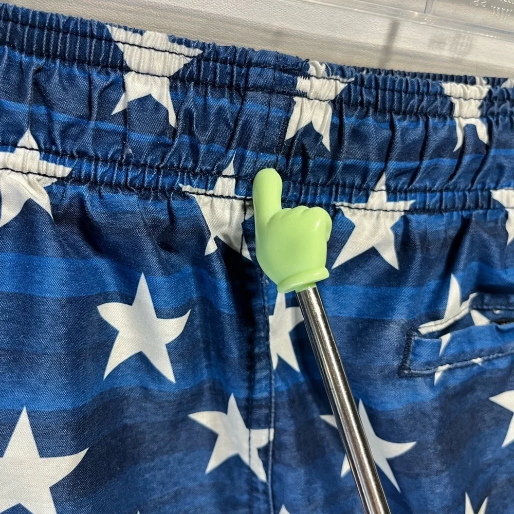 Under Armour Boys Medium Stars & Stripes Swim Shorts - Blue, Red, White